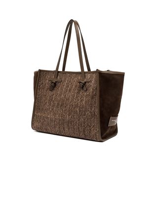 Shopping Marcella in paglia spigata marrone GIANNI CHIARINI | BS12360COMMMDN13840